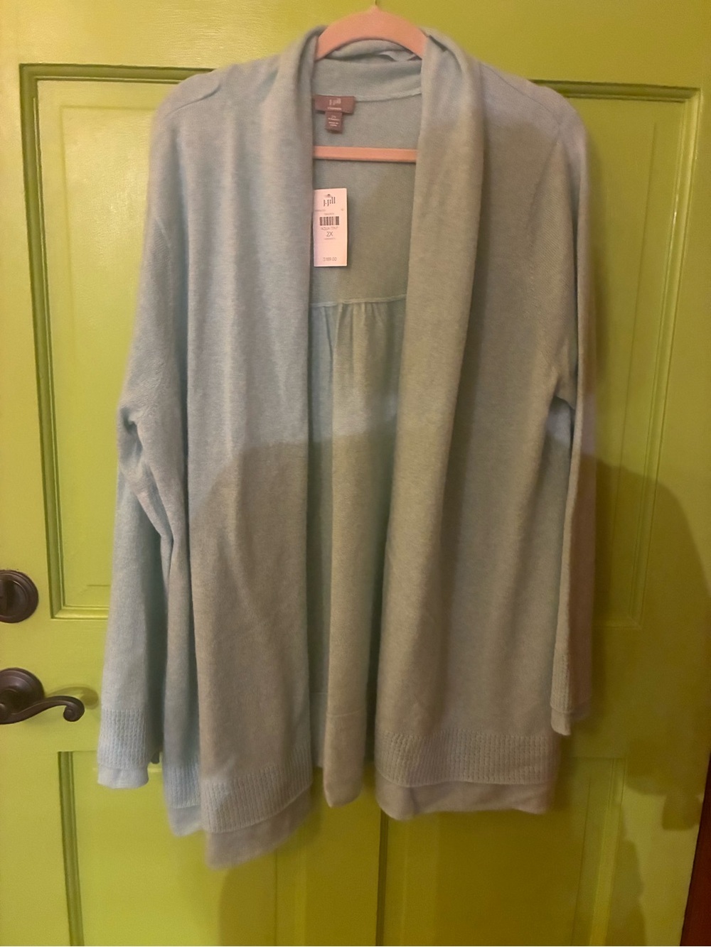 100% cashmere J. Jill open sweater